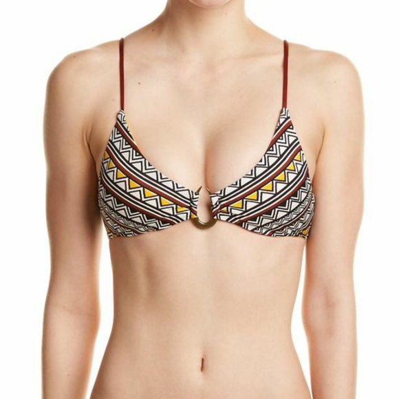 Dolce Vita 2 piece Tribal Trance Henna Matching Bikini Set Rope Tie Side Aztec - Picture 13 of 16